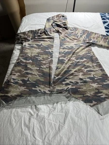 Cárdigan ligero Andree By Unit para mujer 1X estampado camuflado con capucha frente abierto LEER - Imagen 1 de 12