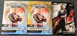2024 Topps Finest Formula 1 Gold /50 Worlds Kevin Magnussen F1 Chrome #WF - Picture 1 of 2