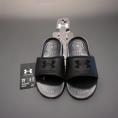 Toboganes fijos UA Ansa para niños talla 1 negros nuevos con etiquetas Foto 1 de 4