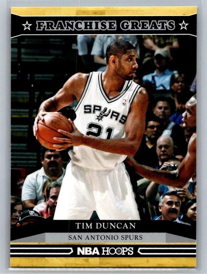2012-13 Hoops #19 Tim Duncan Franchise Greats San Antonio Spurs B98 - Image 1 of 2