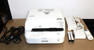 Epson Brightlink 695Wi  3LCD Short-throw Projector 3500 lumens. 814-985 Hours - Image 1 of 4