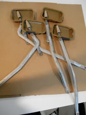 Juego de 4 manijas de puerta interiores en color tostado Volvo 240 2 derecha y 2 izquierda Foto 1 de 4