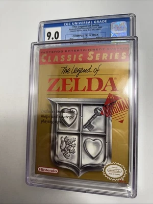 Legend of Zelda Classic Series (Nintendo NES) CGC 9.0 Con Complete - Image 1 of 4