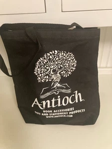 Antioch Book Bag 14” Wide x 14” Tall Black Rare - Picture 1 of 4