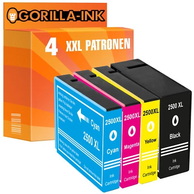 4 Patronen PGI-2500 XL für Canon Maxify MB 5155 MB 5350 MB 5450 MB 5455 XXL - Bild 1 von 4