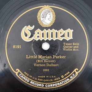 Vernon Dalhart – Little Marian Parker / Six Feet Of Earth 78 RPM Cameo 8191 G+ - Picture 1 of 6