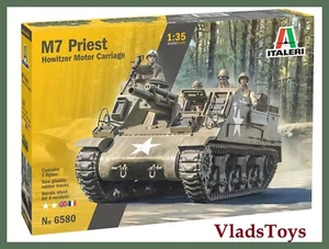 Italeri Plastic Model kit 1/35 Scale M7 Priest Self-propelled gun #6580 - Picture 1 of 4