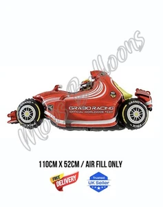 Red Racing F1 Car Balloon Birthday Party UK Seller - Picture 1 of 1