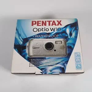 Pentax Optio W10 6,0 megapixel fotocamera digitale argento scatola testata funzionante - Foto 1 di 15