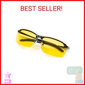Night Driving Glasses Anti Glare Polarized With Stylish Case - Night Vision/ Tac - Picture 1 of 2