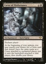 1X Curse of Misfortunes Dark Ascension NM/EX MTG CARD