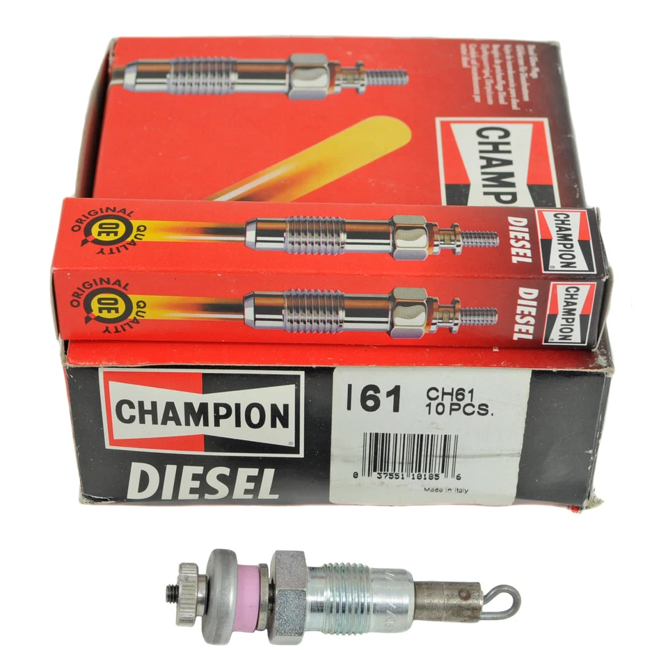 Champion Boxed Diesel Glow Plug 10 Pack Mercedes-Benz 180 200 220D CH61 161 - Image 1 of 1