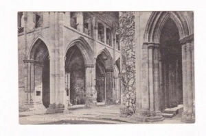 VTG. MELROSE ABBEY MONASTERY CISTERIAN POST CARD NAVE & AISLES - Bild 1 von 2