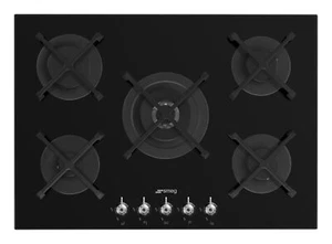Smeg 72cm Classic Gas On Tempered Glass Cooktop PV375NAU - Picture 1 of 7