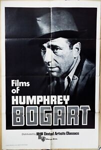 Films of Humphrey Bogart 1975 Original US One Sheet Poster