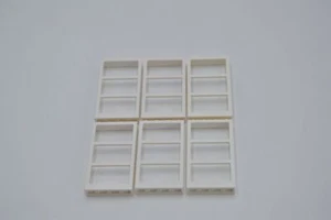 LEGO 6 x Fenster ohne Scheibe weiß White Window 1x4x6 Frame with 3 Panes 57894 - Bild 1 von 2