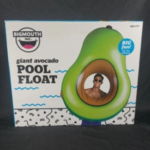 New Pool Float BigMouth Inc Giant Avocado Fruit Inflatable Swimming Raft Tube - Picture 1 of 13