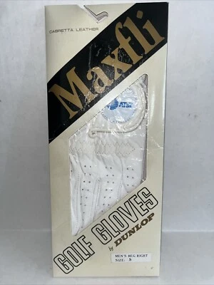 Guante de golf Maxfli vintage para mano derecha de Dunlop para hombre talla pequeña NOS de los 80 con logotipo de AT&T Foto 1 de 4