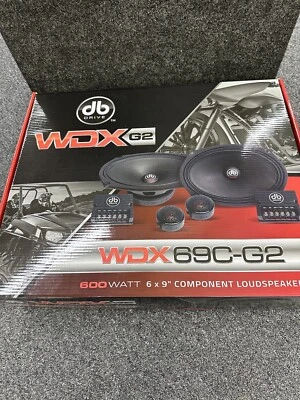DB Drive WDX69C-G2 600 Watt 6x9'' Component Loudspeakers Midrange And Tweeters