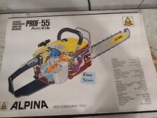 Alpina Prof-55 Chainsaw Shop poster 36"×24"