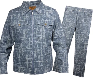 Conjunto de mezclilla Prestige SJS-120 con cremallera de relleno M. Indigo - Imagen 1 de 6