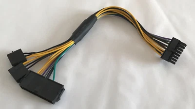 24 auf 16 Pin ATX Netzteil Adapter f. Fujitsu-Siemens PC u.a., Gaming, Rendering - Bild 1 von 4