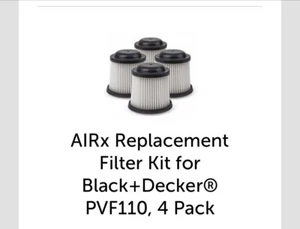 AIRx Replacement Filter Kit for Black+Decker PART NUMBER PVF110, 4 Pack - Picture 1 of 5