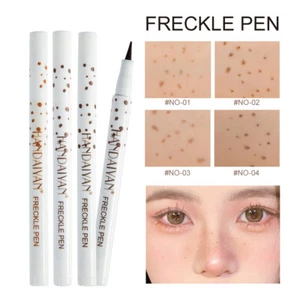 Natural Lifelike Freckle Pen Soft Long Lasting Waterproof Dot Spot Makeup Pens - Picture 1 of 23