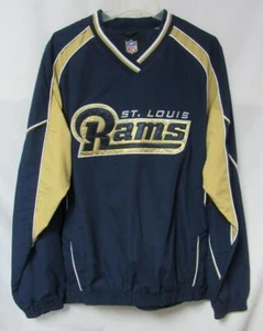 Giacca frangivento da uomo St. Louis Rams taglia M L XL o 2XL collo a V R1 2 - Foto 1 di 2