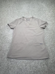 Figs Women’s Casma Three Pocket Scrub Top Technical Collection Beige Size XS - Picture 1 of 7