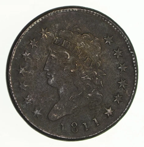 1811 Classic Head Large Cent - Circulated *4720 Cover