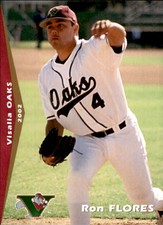 2002 Visalia Oaks Grandstand #12 Ron Flores Whittier California CA Baseball Card