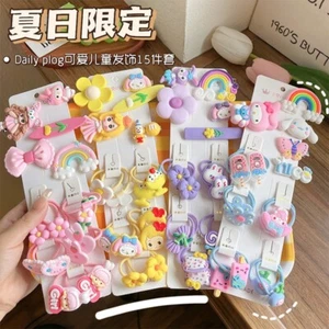 15 piezas Accesorios para el cabello horquilla para niños bebés niños lindos frutas niñas - Imagen 1 de 8
