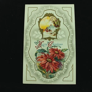 VTG POSTCARD - MERRY CHRISTMAS - EMBOSSED - 1911 COVER - Picture 1 of 2