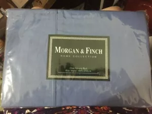 Morgan and Finch Home Collection Single Bed Sheet blue 180 X 250 cm - Picture 1 of 2