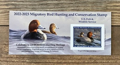 #RW89A 2022 - 2023 - US Federal Duck Stamp **JIM HAUTMAN** Post Office FRESH - Image 1 of 2