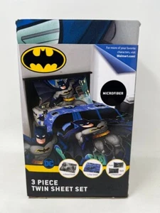 DC Comics Batman 3 Piece Microfiber Twin Sheet Set BRAND NEW IN PACKAGE BATMAN! - Picture 1 of 3