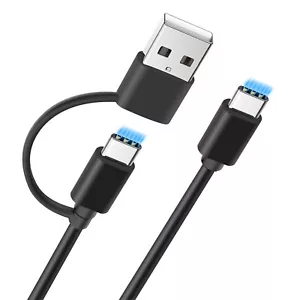 3-Pack 3FT USB-A+USB-C to USB Type-C Fast Charge Cord Charging Cable For Samsung - Picture 1 of 26