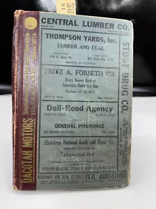 1942 - 1943 Aberdeen SD Brown County South Dakota City Directory HC Book Vtg b - Imagen 1 de 17