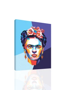 Frida Kahlo Pop V - LEINWAND oder DRUCK WANDKUNST - Bild 1 von 2