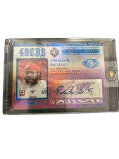  Richard Sherman Membership Card Auto 1/1