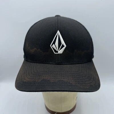 Volcom Hat Adult Adjustable Snapback Black Mesh Back Baseball Cap Surf Skate - Image 1 of 4