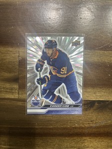 2023-24 Upper Deck Series 1 Evander Kane Silver Outburst Edmonton Oilers #73