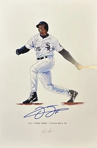 Frank Thomas Autograph Signed 12x18 Art Print - JSA HOF White Sox Big Hurt - Picture 1 of 1