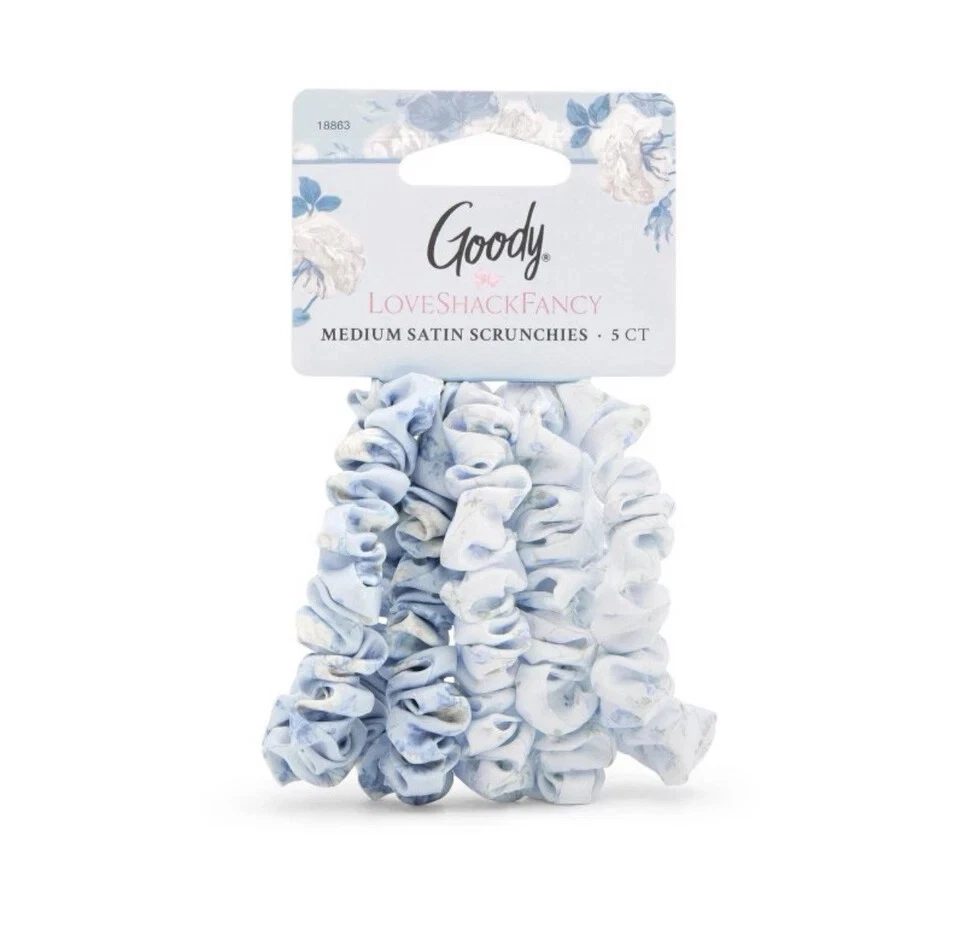 Goody X LoveShackFancy - Everblooming Rosettes - Skinny Scrunchies 5ct ❤ - Image 1 of 3