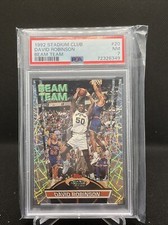 1992 STADIUM CLUB BEAM TEAM BASKETBALL #20 DAVID ROBINSON MEMBERS ONLY PSA 7 NM