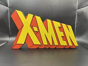 X-Men Logo Schild Display | 3D Wand Schreibtisch Regal Kunst - Bild 1 von 4