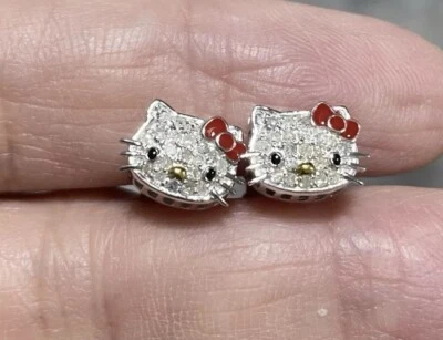 Pendientes de diamantes Simmons Co Hello Kitty Foto 1 de 4