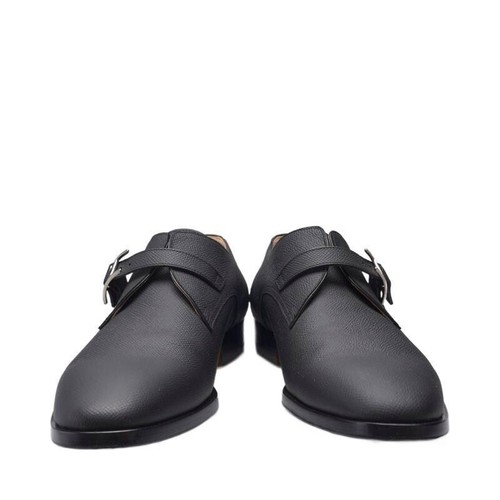 HERMÈS Scarpe derby Hermes Boris in vitello nero 42 5 116024830