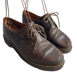 Scarpe stringate vintage Dr Martens oxfords pelle marrone UK 5 US donna 7 7,5 docs - Foto 1 di 13
